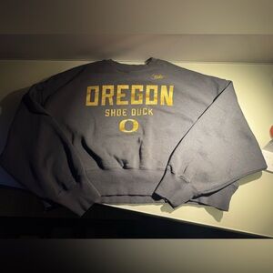 Oregon Shoe Duck Nike Gray Sweater